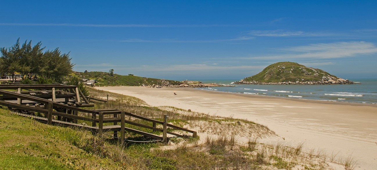 Praia de Santa Catarina, perto do Hotel Internacional Gravatal