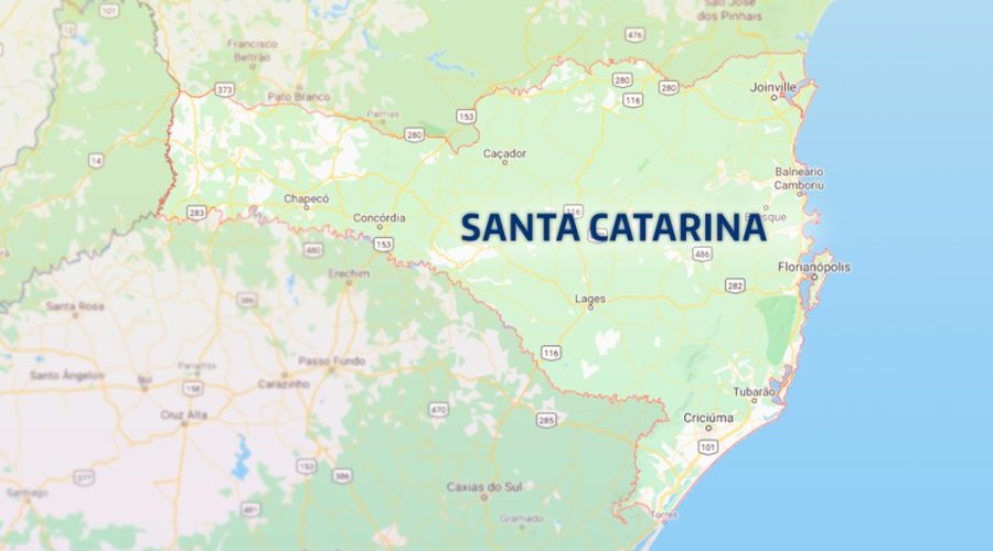 Mapa de santa catarina